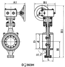 D363H对焊式硬密封蝶阀详情图